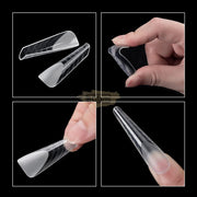 PolyGel Dual Forms with Matte Texture | Full Cover | 120 Tips Nail Art Tool