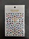 Pop Finger 3D Design Nail Stickers - Butterfly - WG233 Nail Art