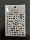 Pop Finger 3D Design Nail Stickers - Butterfly - WG234 Nail Art