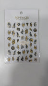 Pop Finger 3D Nail Stickers | CJ-032 Nail Art