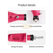 Portable Electric Nail Drill Machine 20 000 RPM Nail Drill Machine