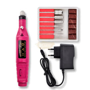Portable Electric Nail Drill Machine 20 000 RPM Rose Red Nail Drill Machine