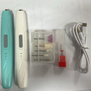 Portable Electric Nail Drill Polisher Kit with Bits KR230-01 | Non-Rechargeable Portable Nail Drill