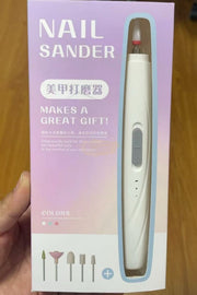 Portable Electric Nail Drill Polisher Kit with Bits KR230-01 | Non-Rechargeable Portable Nail Drill