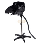 Portable Height Adjustable Deep Shampoo Bowl - Black