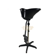 Portable Height Adjustable Deep Shampoo Bowl - Black