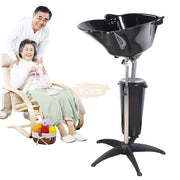Portable Height Adjustable Deep Shampoo Bowl with bucket - Black Shampoo Bowl