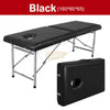 Portable Massage Bed with pillow 180*60*65cm | Black Portable Massage Bed