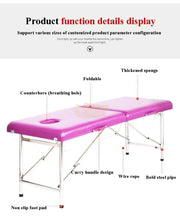 Portable Massage Bed with pillow 180*60*65cm | Blue Portable Massage Bed