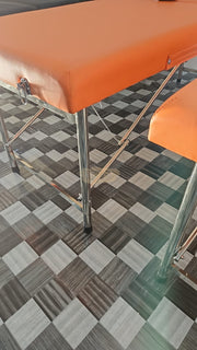 Portable Massage Bed with pillow 180*60*65cm | Orange Portable Massage Bed