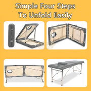 Portable Massage Bed with pillow 180*70*65cm | Black Portable Massage Bed