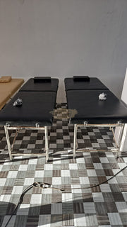 Portable Massage Bed with pillow 180*70*65cm | Black Portable Massage Bed