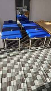 Portable Massage Bed with pillow 180*70*65cm | Blue Portable Massage Bed