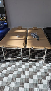 Portable Massage Bed with pillow 180*70*65cm | Champagne Portable Massage Bed