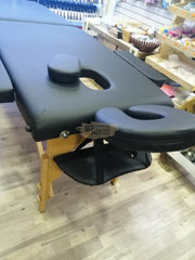 Portable Massage Spa Bed 185*60cm | Wood | 2 Zones | Blackp Foldable Massage Bed
