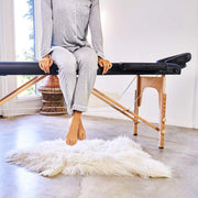 Portable Massage Spa Bed 185*60cm | Wood | 2 Zones | Blackp Foldable Massage Bed