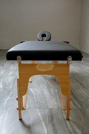 Portable Massage Spa Bed 185*60cm | Wood | 2 Zones | Blackp Foldable Massage Bed