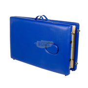 Portable Massage Spa Bed 185*60cm | Wood | 2 Zones | Blue Foldable Massage Bed