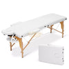 Portable Massage Spa Bed 185*60cm | Wood | 2 Zones | Grey Foldable Massage Bed