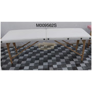 Portable Massage Spa Bed 185*60cm | Wood | 2 Zones | White Foldable Massage Bed