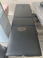 Portable Massage Spa Bed 185*60cm | Wood | 3 Zones | Black Portable Massage Bed