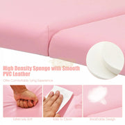 Portable Massage Spa Bed | Aluminum | 3 Zones | Pink Portable Massage Bed