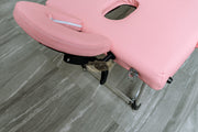 Portable Massage Spa Bed | Aluminum | 3 Zones | Pink Portable Massage Bed