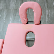 Portable Massage Spa Bed | Aluminum | 3 Zones | Pink Portable Massage Bed