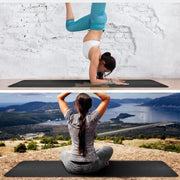 Premium High Density Black Non-Slip Yoga Mat 183x61 cm | Thickness 6mm for extra cushioning Yoga Mat