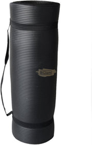 Premium High Density Black Non-Slip Yoga Mat 183x61 cm | Thickness 6mm for extra cushioning Yoga Mat