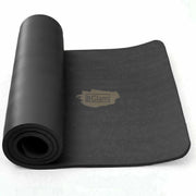 Premium High Density Black Non-Slip Yoga Mat 183x61 cm | Thickness 6mm for extra cushioning Yoga Mat