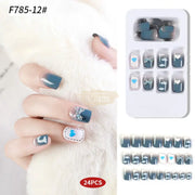 Press On Nails | F785 - 12 (24x Nails 24x Jelly Tabs & 1x Mini Nail File) Press On Nails