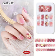 Press On Nails | F785 - 14 (24x Nails 24x Jelly Tabs & 1x Mini Nail File) Press On Nails