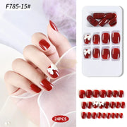 Press On Nails | F785 - 15 (24x Nails 24x Jelly Tabs & 1x Mini Nail File) Press On Nails