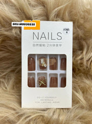 Press On Nails | F785 - 4 (24x Nails 24x Jelly Tabs & 1x Mini Nail File) Press On Nails