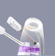 Professional 3-in-1 Facial Steamer - Hot & Cold Mist with Magnifying LED Lamp | E-33 Facial Steamer
