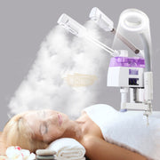 Professional 3-in-1 Facial Steamer - Hot & Cold Mist with Magnifying LED Lamp | E-33 Facial Steamer