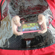 Professional Barber/Salon Cape With Phone Viewing Window.