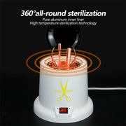 Professional Beauty Salon Tool Sterilizer with glass beads - White Sterilizer