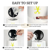 Professional Beauty Salon Tool Sterilizer with glass beads - White Sterilizer