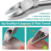 Professional-grade toenail nippers for thick hard or ingrown nails Toe Nail Nipper
