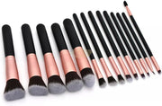 Professional Makeup Brush Set 14pcs Rose Gold Complete Professional Brush