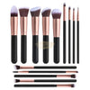 Professional Makeup Brush Set 14pcs Rose Gold Complete Professional Brush