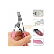 Professional Manicure Acrylic Nail Tip Cutter - Pink/Silver Nail Care