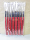 Professional Nail Brush Set 12pcs - Red/Black Nail Art Tool
