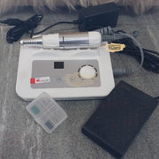 Professional Nail Drill Machine 35 000 RPM with Foot Pedal & LED Display - White Nail Drill Machine