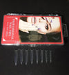 Professional Nail Tips Half Cover Stiletto Clear 100 Tips Box Nail Tips