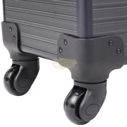 Professional Rolling Makeup Trolley Cosmetic Case | Black Rolling Makeup Case