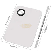 Professional Stainless Steel Cosmetic Palette with Spatula M-505 Nail Art Tool