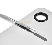 Professional Stainless Steel Cosmetic Palette with Spatula M-505 Nail Art Tool